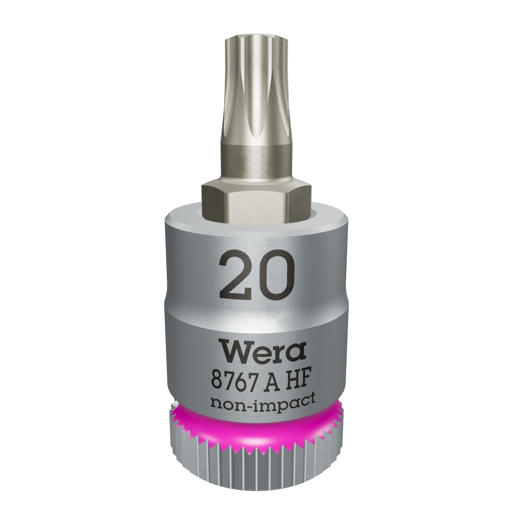 Wera 003364 8767 A HF TORX® Zyklop Bit Socket 1/4" Drive with Holding Function , TX 20 x 28 mm - WR003364 - KC Tool