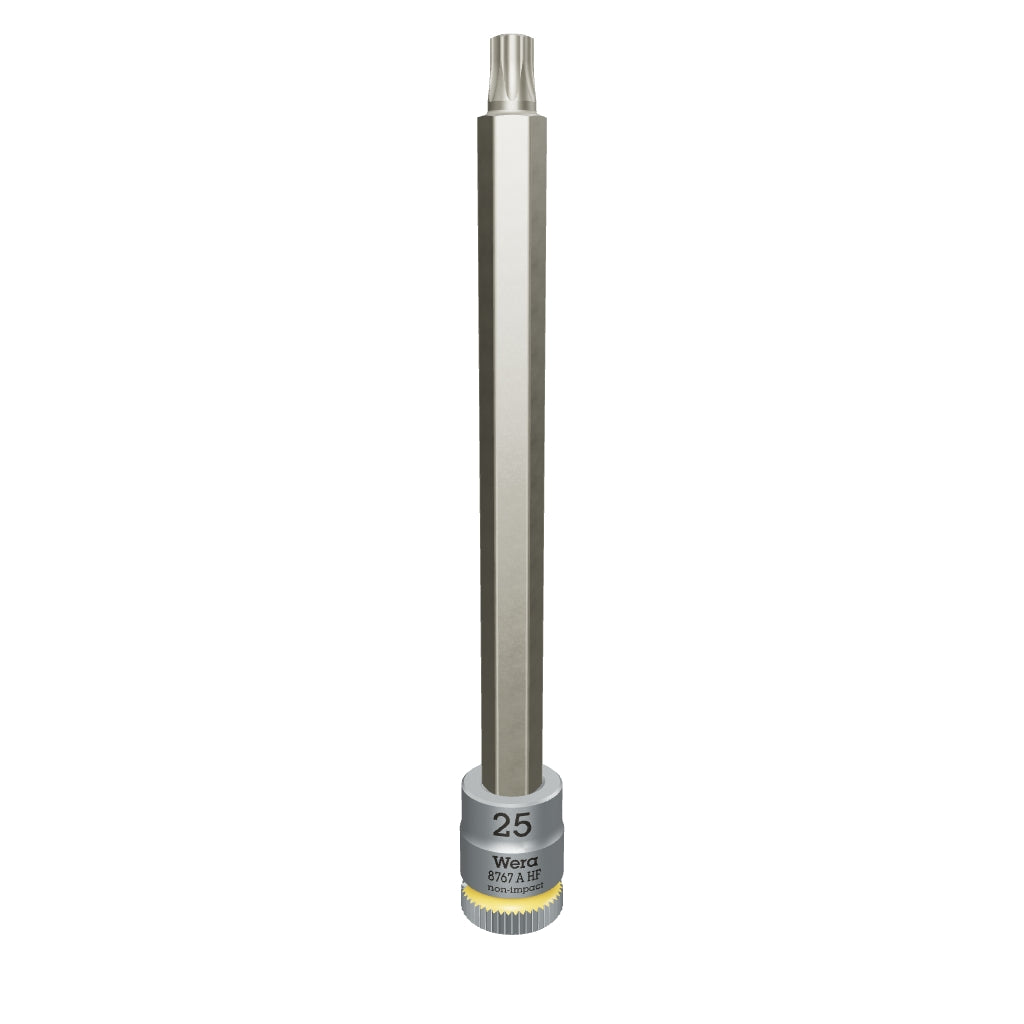 Wera 003366 8767 A HF TORX® Zyklop Bit Socket 1/4" Drive with Holding Function , TX 25 x 100 mm - WR003366 - KC Tool