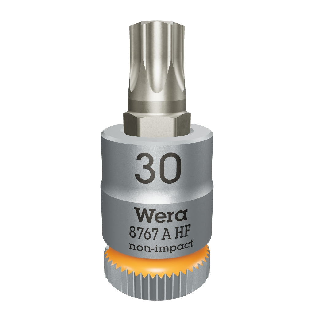 Wera 003369 8767 A HF TORX® Zyklop Bit Socket 1/4" Drive with Holding Function , TX 30 x 28 mm - WR003369 - KC Tool