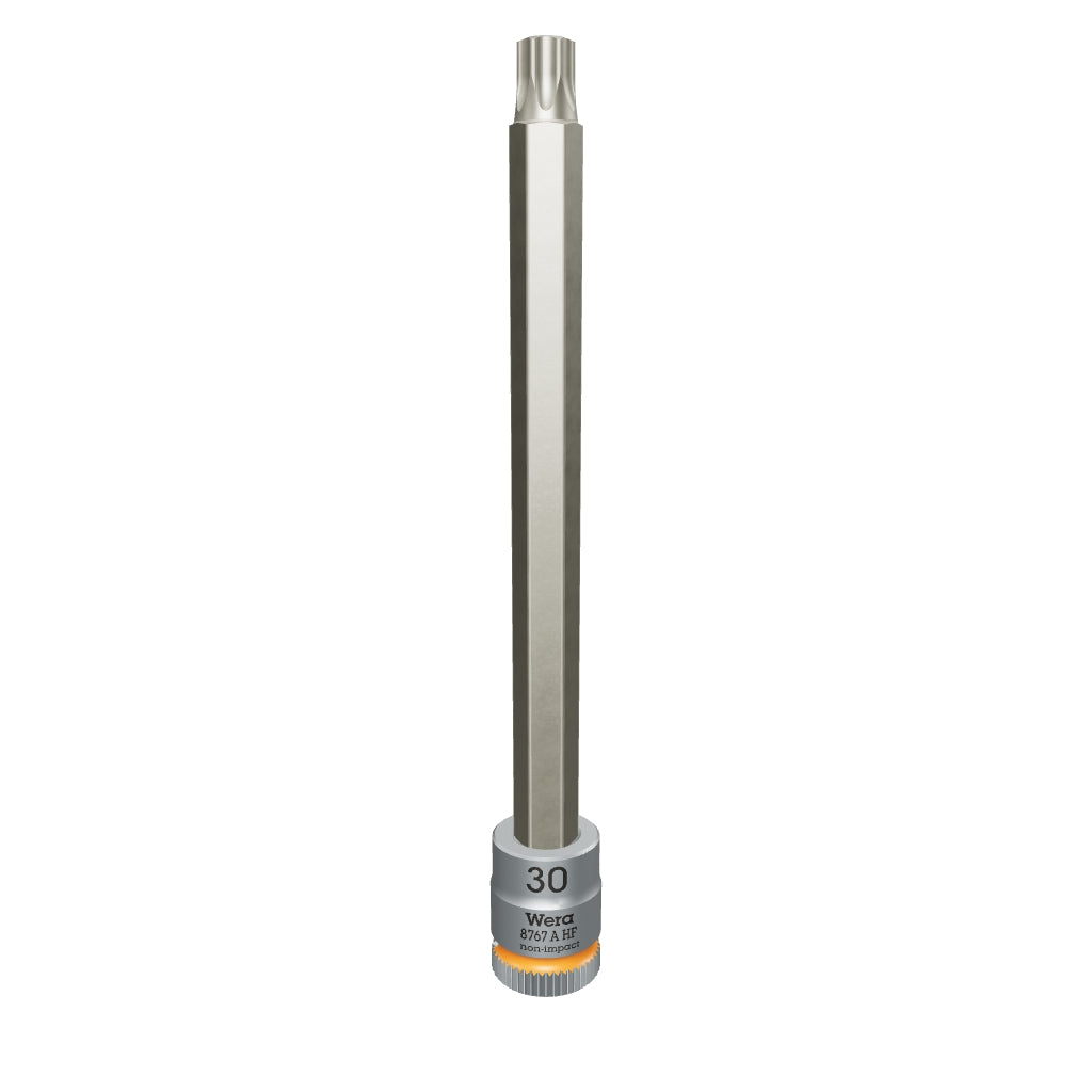 Wera 003370 8767 A HF TORX® Zyklop Bit Socket 1/4" Drive with Holding Function , TX 30 x 100 mm - WR003370 - KC Tool