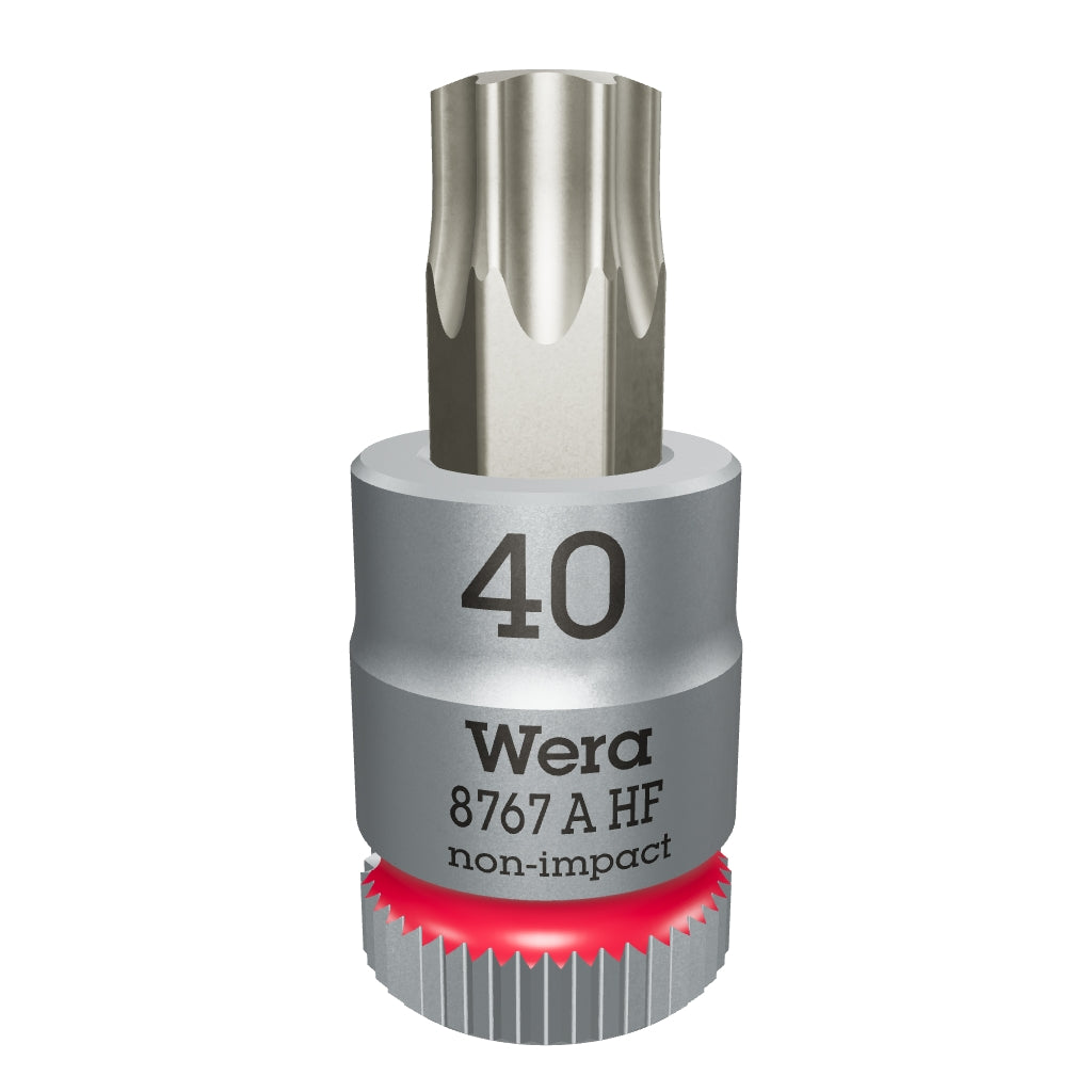 Wera 003371 8767 A HF TORX® Zyklop Bit Socket 1/4" Drive with Holding Function , TX 40 x 28 mm - WR003371 - KC Tool