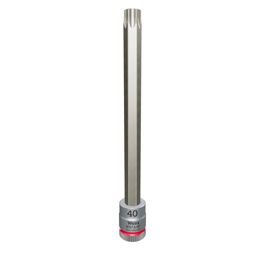 Wera 003372 8767 A HF TORX® Zyklop Bit Socket 1/4" Drive with Holding Function , TX 40 x 100 mm - WR003372 - KC Tool
