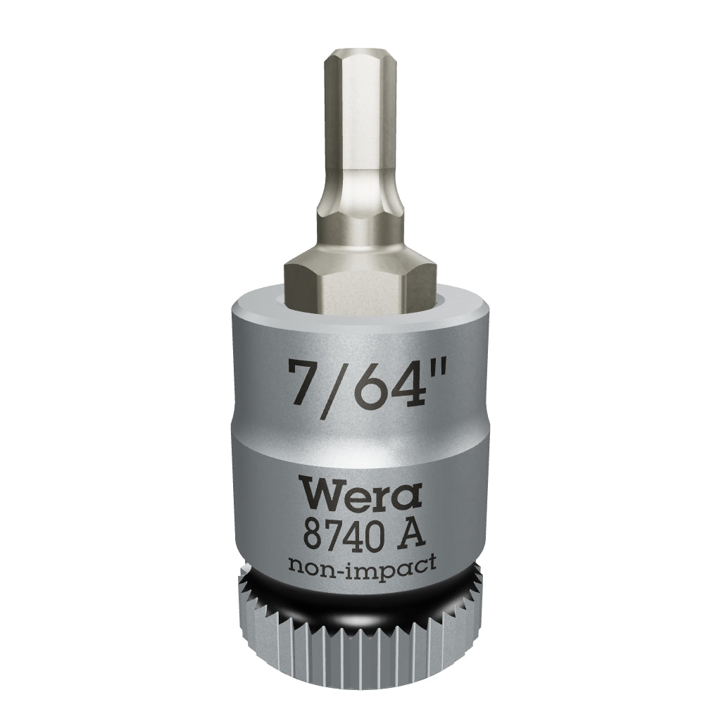 Wera 003382 8740 A 1/4" Drive Zyklop Hex-Plus Bit Socket, 7/64" - WR003382 - KC Tool