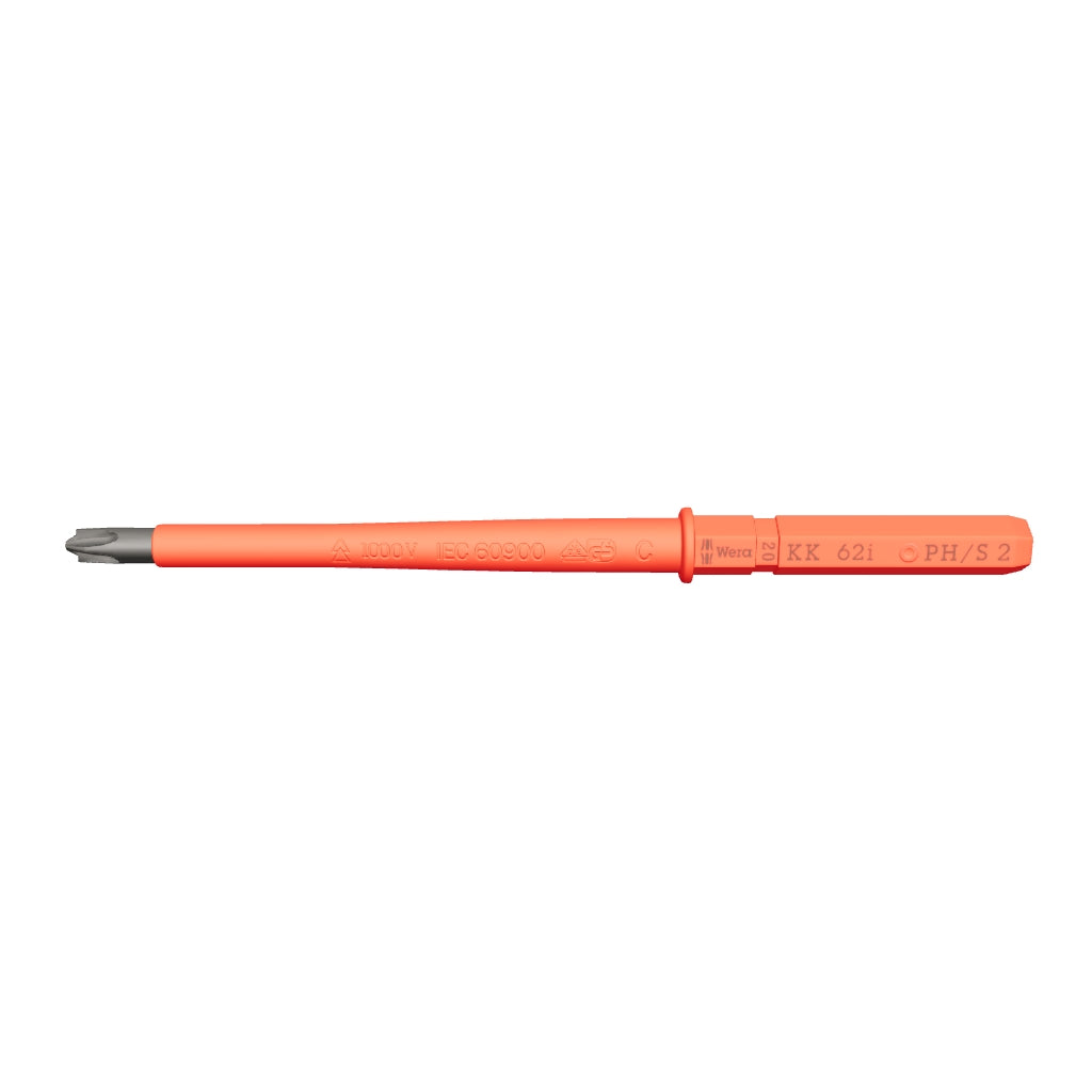 Wera 003441 Kraftform Kompakt VDE 62 i PH/S #2 PlusMinus Insulated Blade - WR003441 - KC Tool