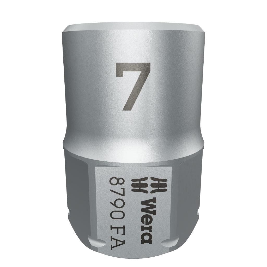 Wera 003670 Zyklop Socket with 1/4" and Hexagon 11 Drive - 7mm - WR003670 - KC Tool