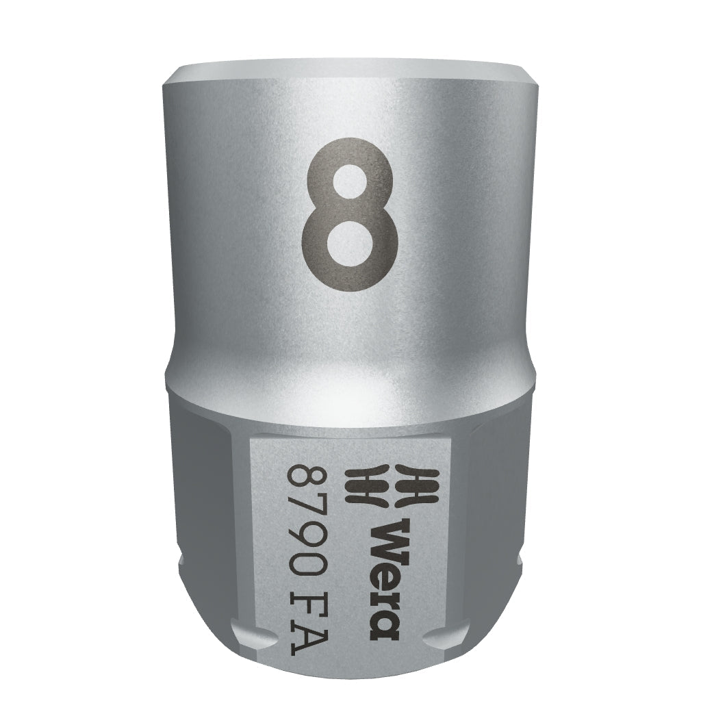 Wera 003675 Zyklop Socket with 1/4" and Hexagon 11 Drive - 8mm - WR003675 - KC Tool
