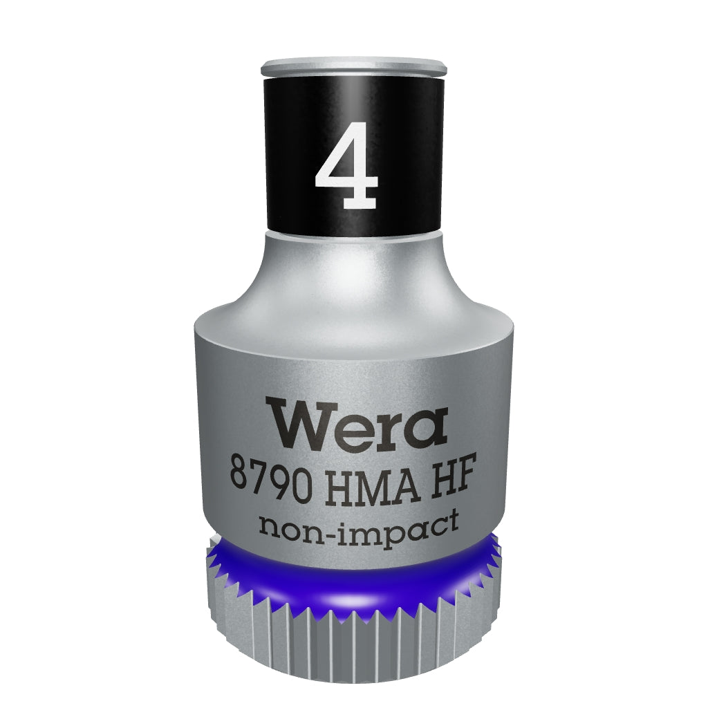 Wera 003717 8790 HMA HF Zyklop Socket, 1/4" Drive with Holding Function - 4.0mm - WR003717 - KC Tool