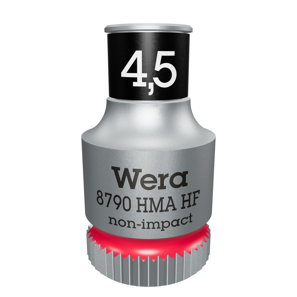 Wera 003718 8790 HMA HF Zyklop Socket, 1/4" Drive with Holding Function - 4.5mm - WR003718 - KC Tool