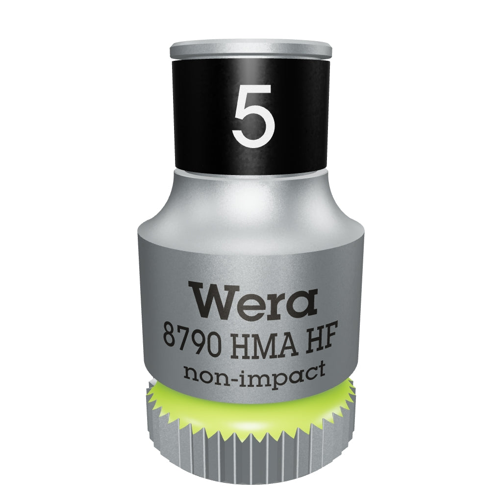 Wera 003719 8790 HMA HF Zyklop Socket, 1/4" Drive with Holding Function - 5.0mm - WR003719 - KC Tool