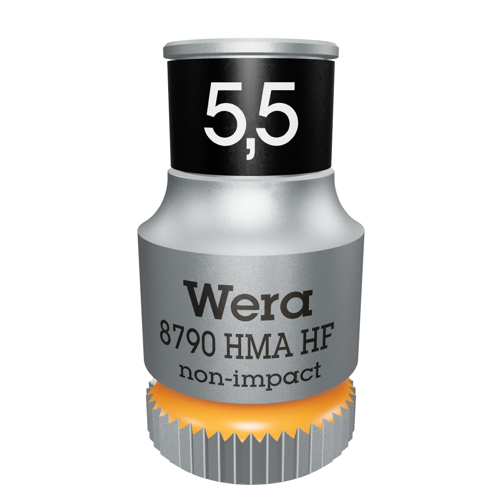 Wera 003720 8790 HMA HF Zyklop Socket, 1/4" Drive with Holding Function - 5.5mm - WR003720 - KC Tool