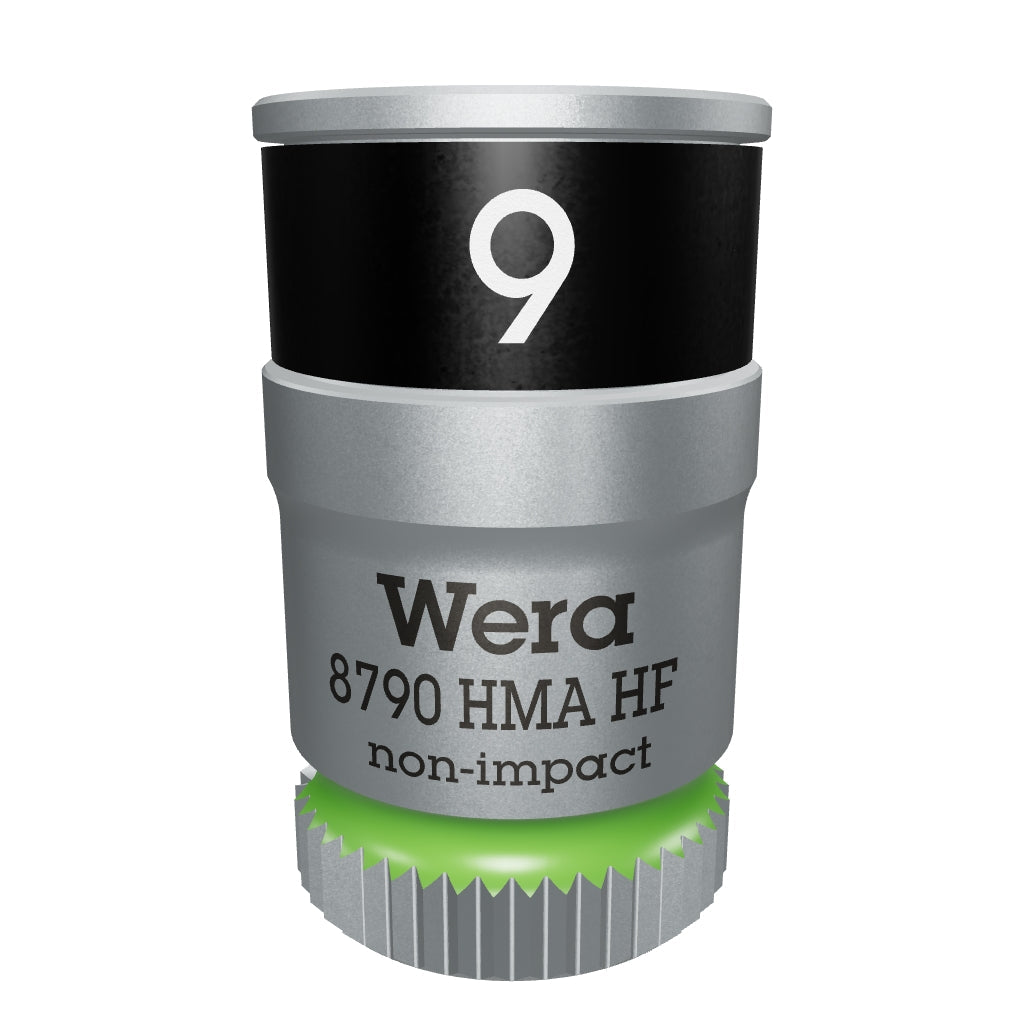 Wera 003724 8790 HMA HF Zyklop Socket, 1/4" Drive with Holding Function - 9.0mm - WR003724 - KC Tool
