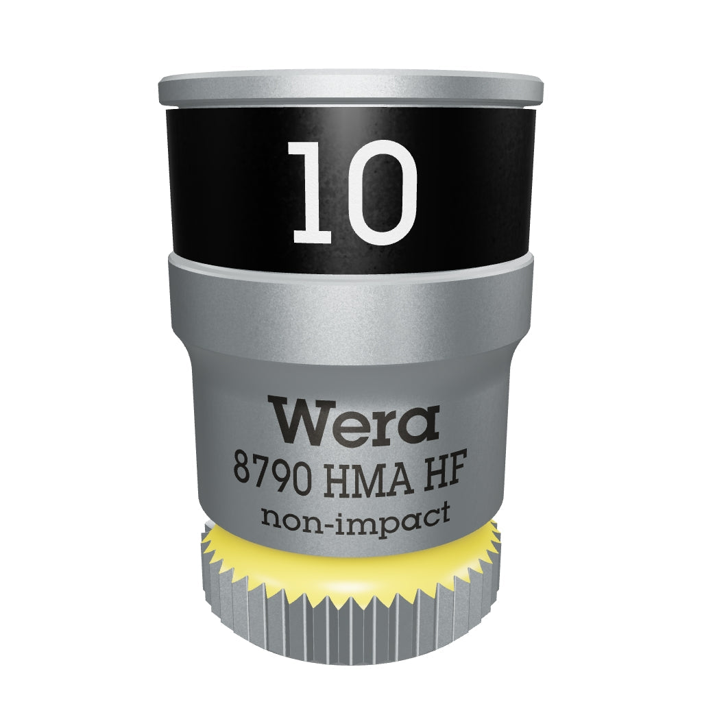 Wera 003725 8790 HMA HF Zyklop Socket, 1/4" Drive with Holding Function - 10mm - WR003725 - KC Tool