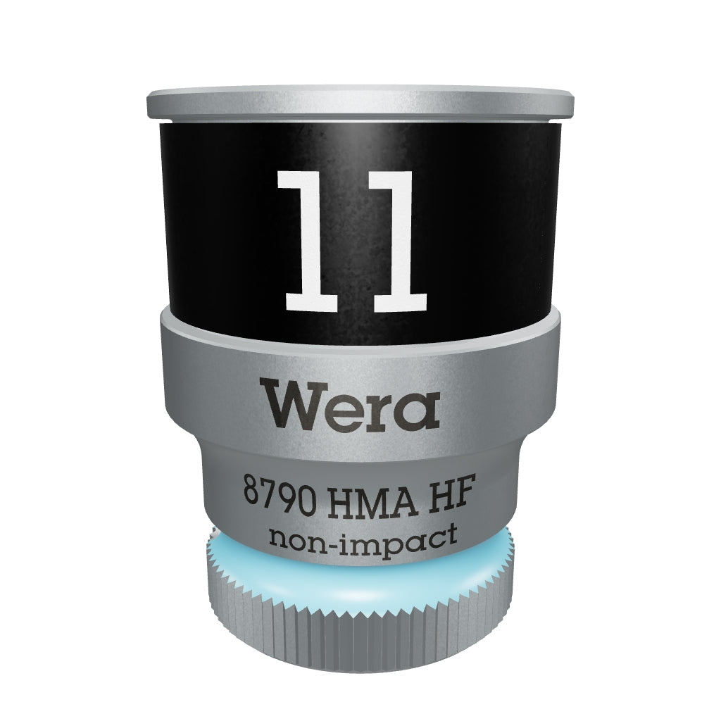 Wera 003726 8790 HMA HF Zyklop Socket, 1/4" Drive with Holding Function - 11mm - WR003726 - KC Tool
