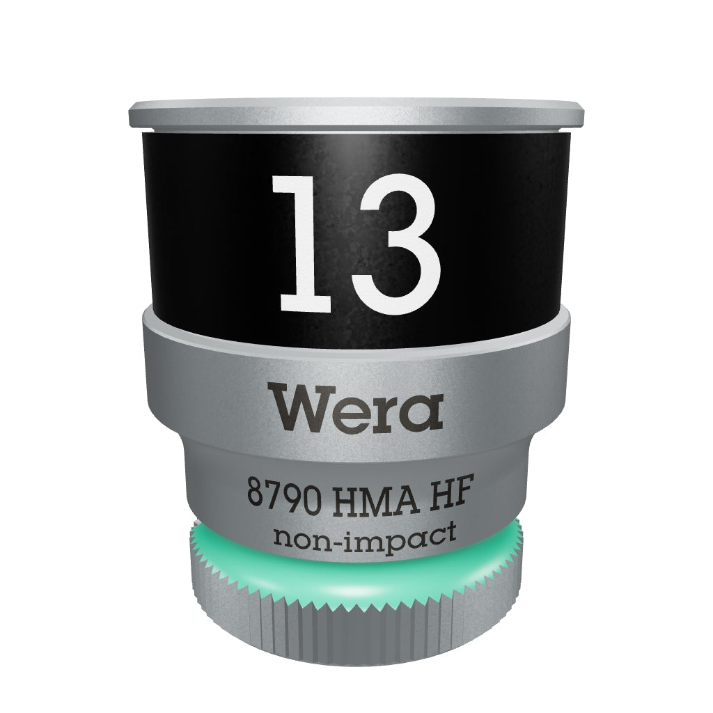 Wera 003728 8790 HMA HF Zyklop Socket, 1/4" Drive with Holding Function - 13mm - WR003728 - KC Tool