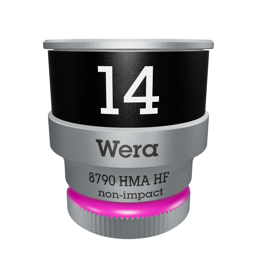 Wera 003729 8790 HMA HF Zyklop Socket, 1/4" Drive with Holding Function - 14mm - WR003729 - KC Tool