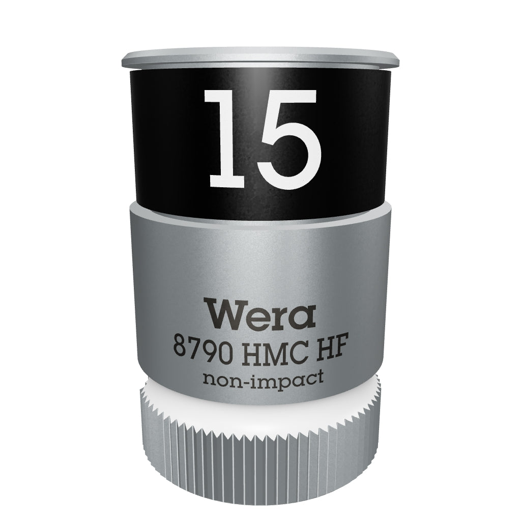 Wera 003735 Zyklop Socket with 1/2" Drive with Holding Function - 15mm - WR003735 - KC Tool