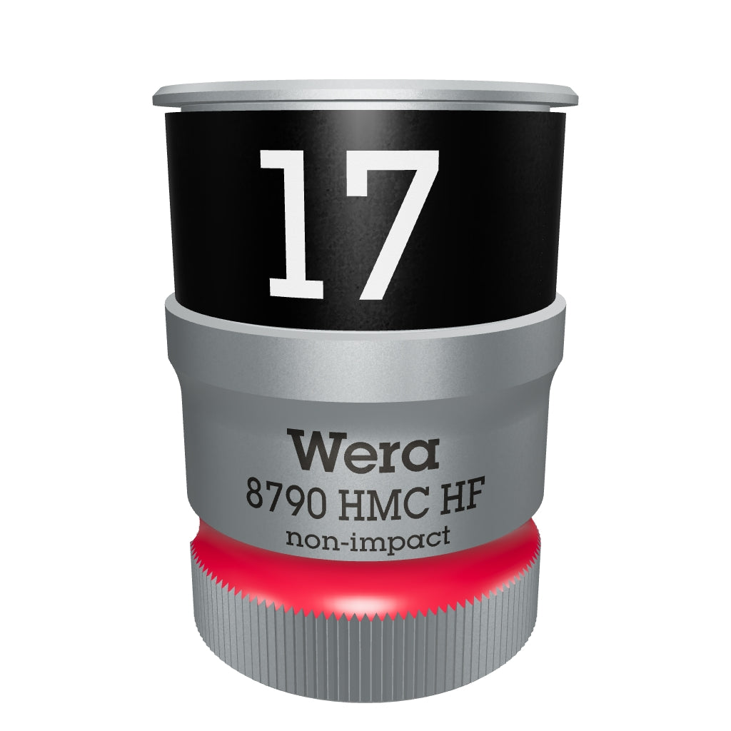 Wera 003737 Zyklop Socket with 1/2" Drive with Holding Function - 17mm - WR003737 - KC Tool