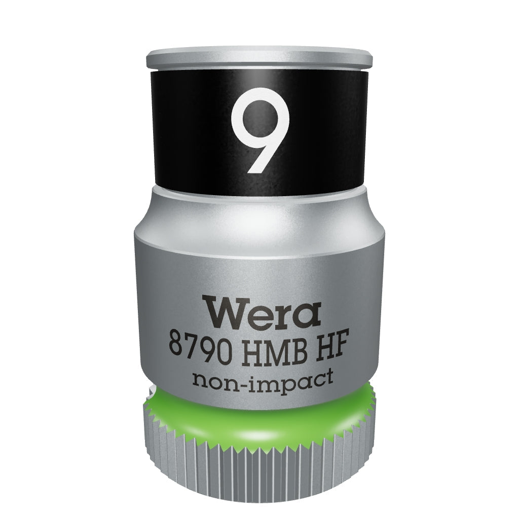 Wera 003743 Zyklop Socket with 3/8" Drive with Holding Function - 9.0 mm - WR003743 - KC Tool