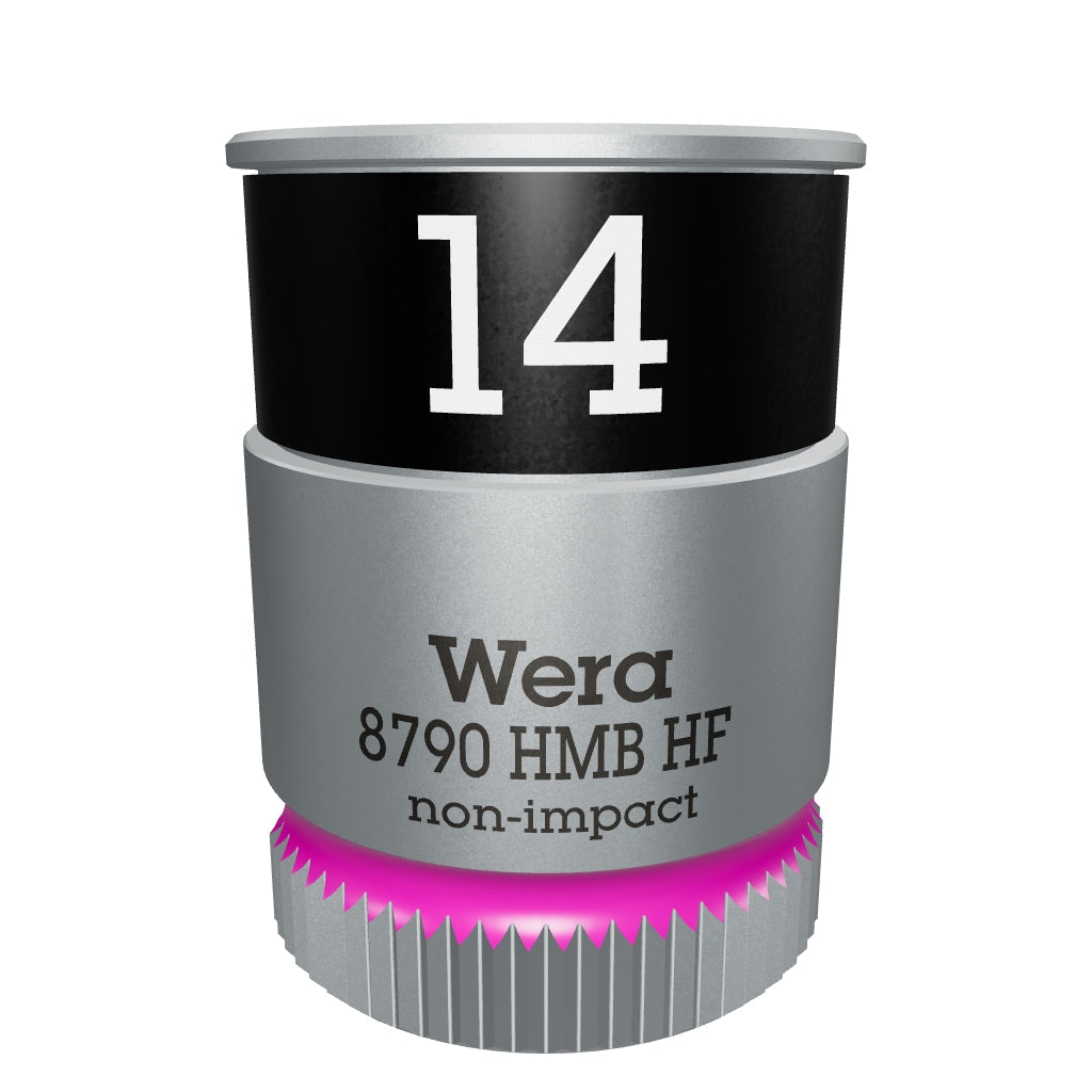 Wera 003748 Zyklop Socket with 3/8" Drive with Holding Function - 14 mm - WR003748 - KC Tool