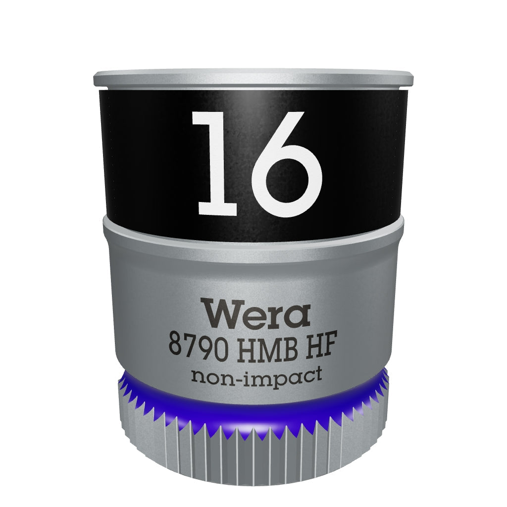 Wera 003750 Zyklop Socket with 3/8" Drive with Holding Function - 16 mm - WR003750 - KC Tool