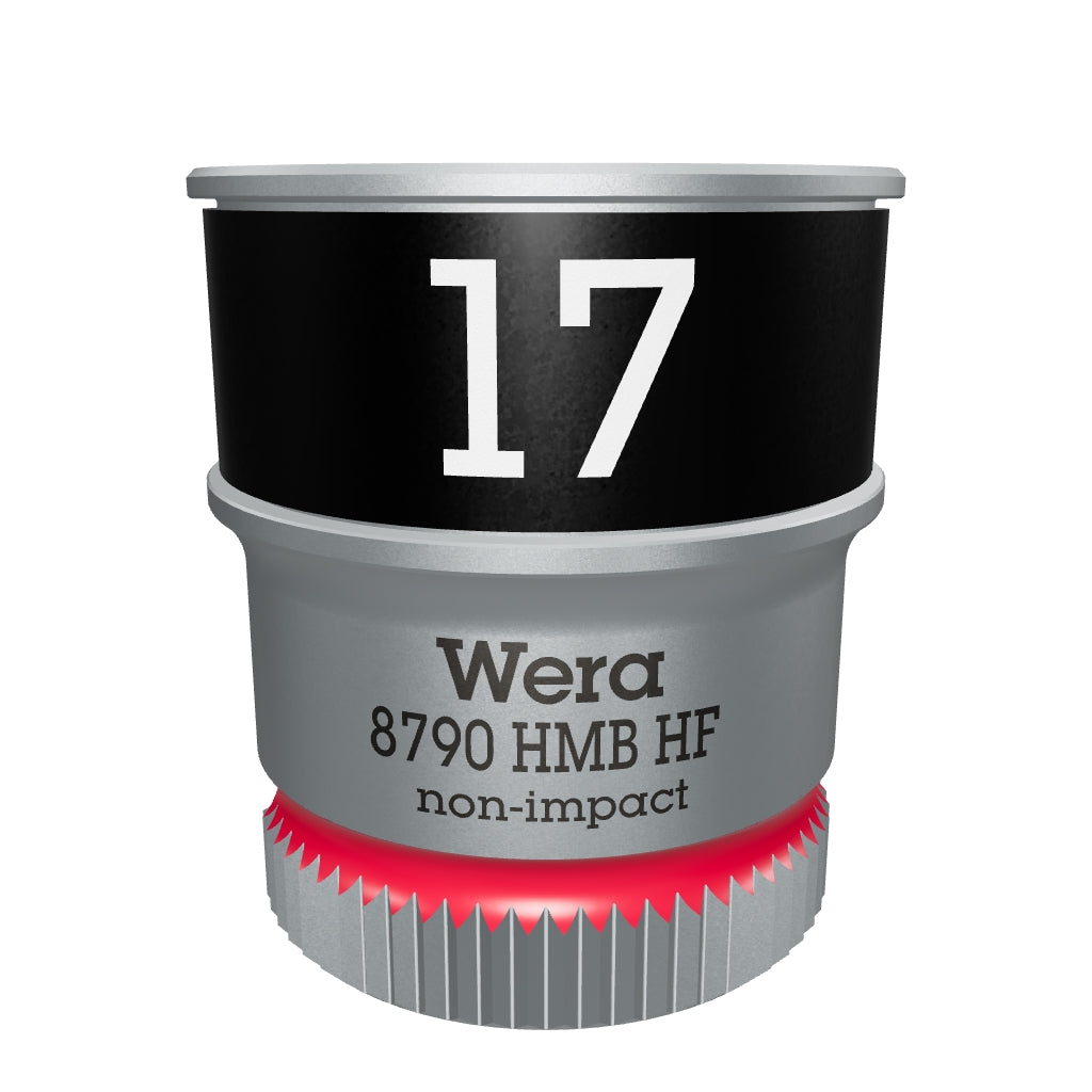 Wera 003751 Zyklop Socket with 3/8" Drive with Holding Function - 17 mm - WR003751 - KC Tool