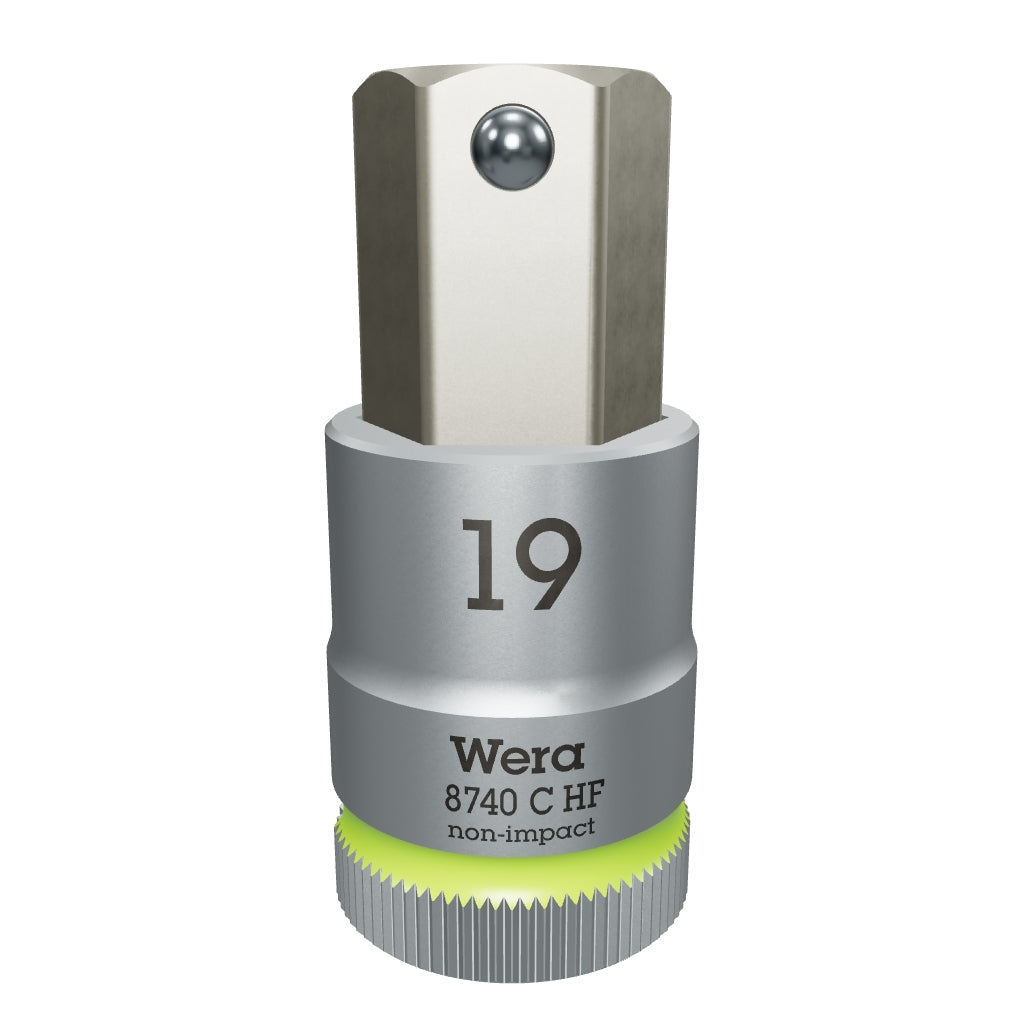 Wera 003829 1/2" Drive Zyklop Hex-Plus Bit Socket with Holding Function 19mm - WR003829 - KC Tool
