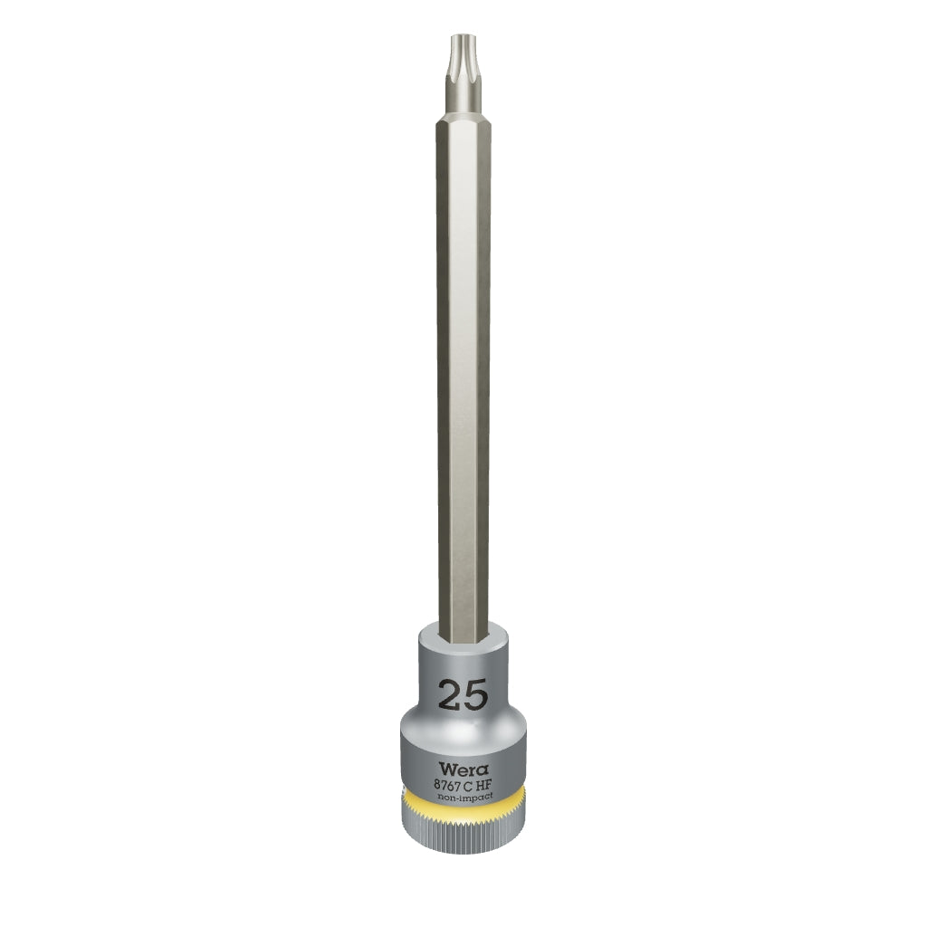 Wera 003851 1/2" Drive Zyklop TORX® Bit Socket with Holding Function, T25 Long - WR003851 - KC Tool