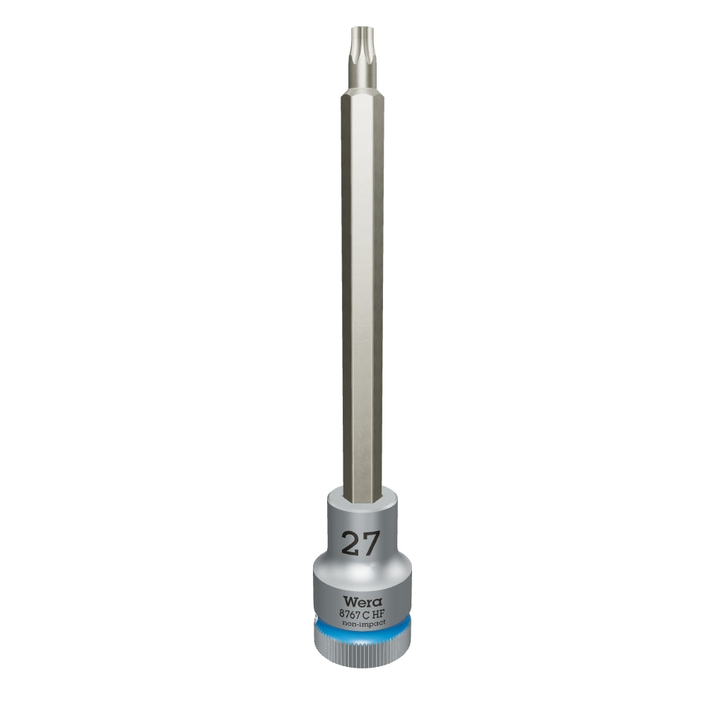 Wera 003852 1/2" Drive Zyklop TORX® Bit Socket with Holding Function T27 Long - WR003852 - KC Tool