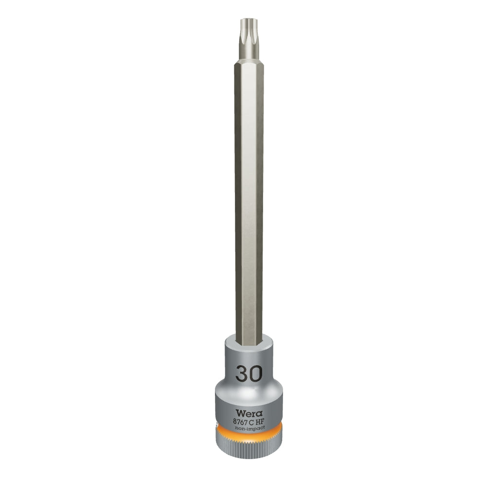 Wera 003853 1/2" Drive Zyklop TORX® Bit Socket with Holding Function T30 Long - WR003853 - KC Tool