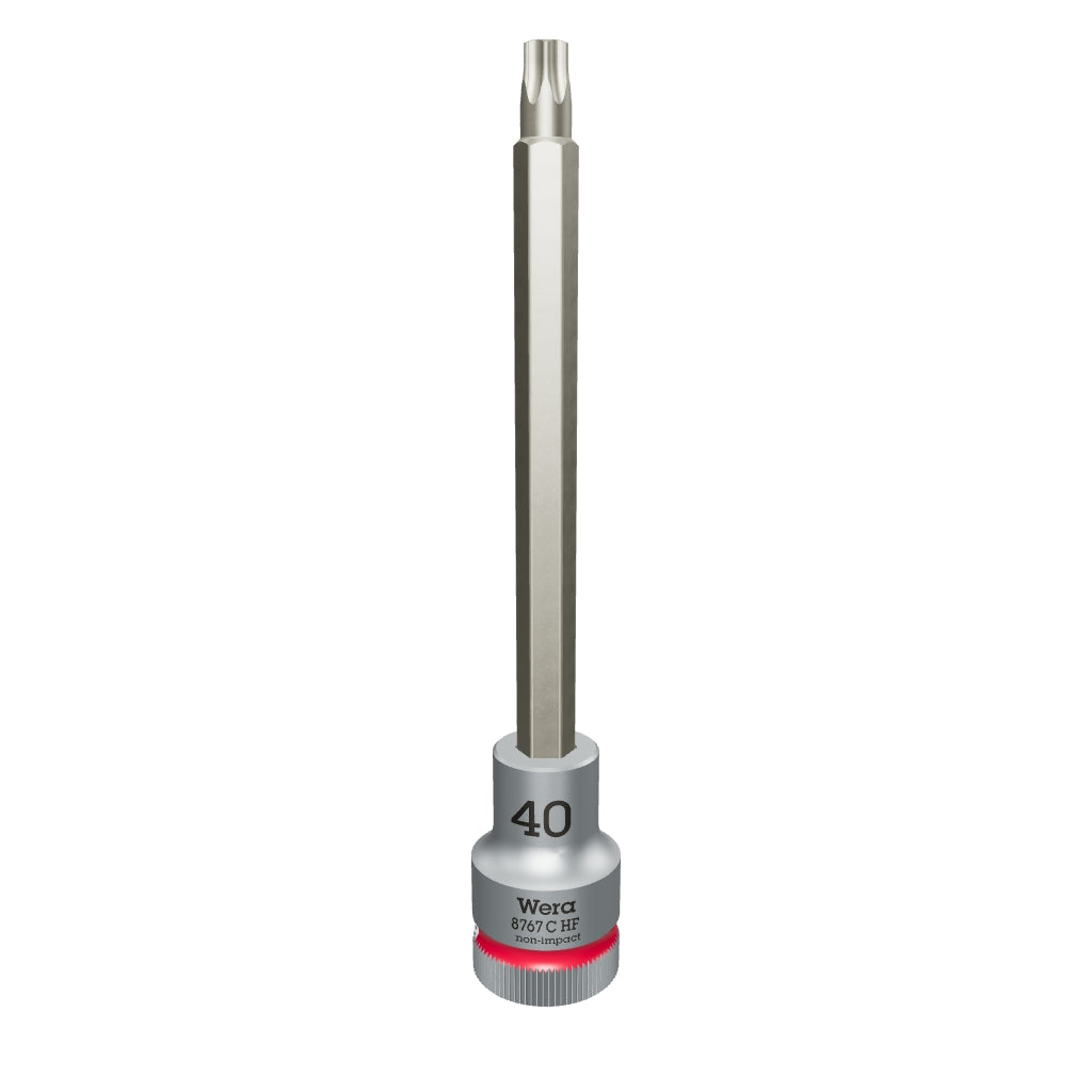Wera 003854 1/2" Drive Zyklop TORX® Bit Socket with Holding Function T40 Long - WR003854 - KC Tool