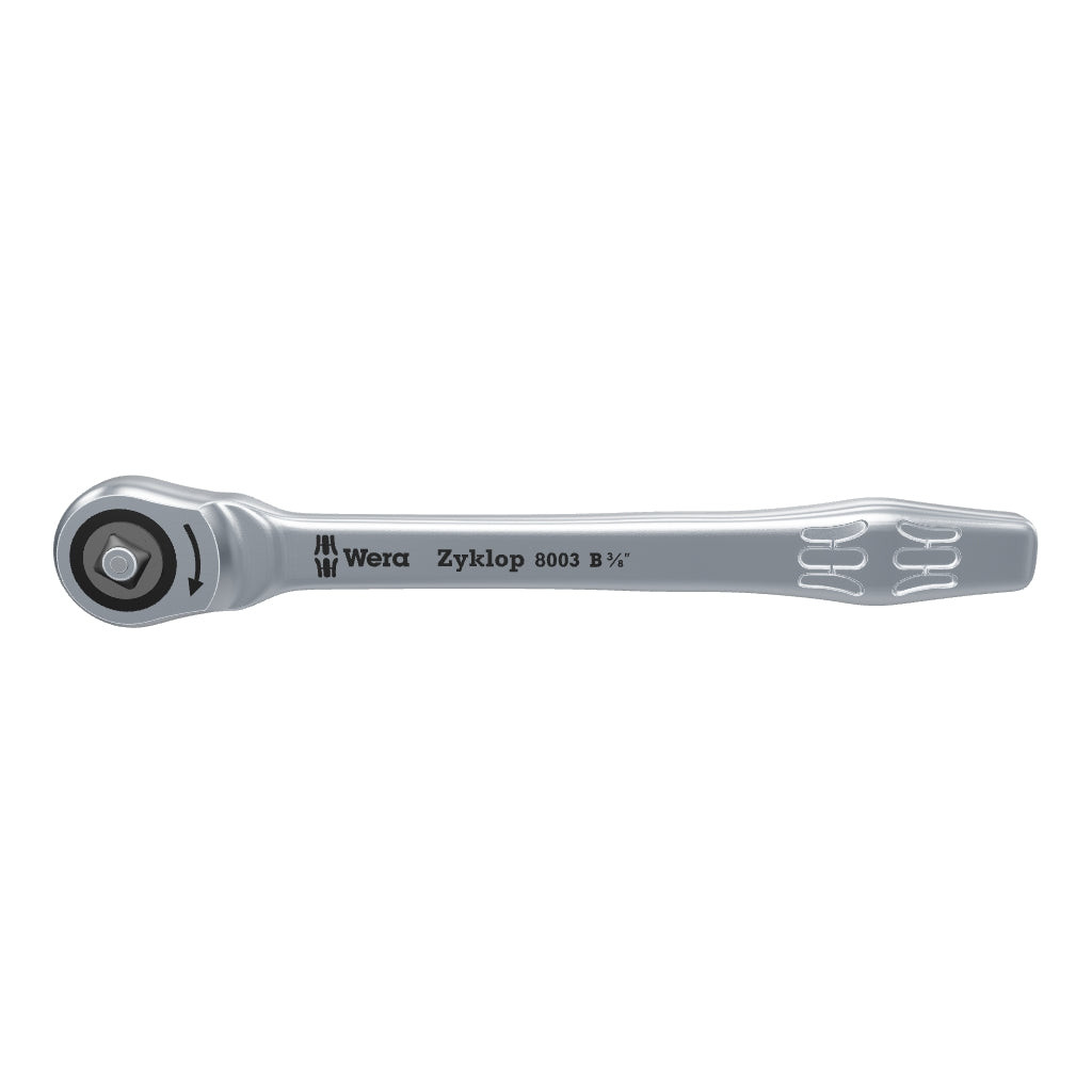 Wera 004033 Zyklop Ratchet 3/8" Drive w/ Push-Through Square - WR004033 - KC Tool