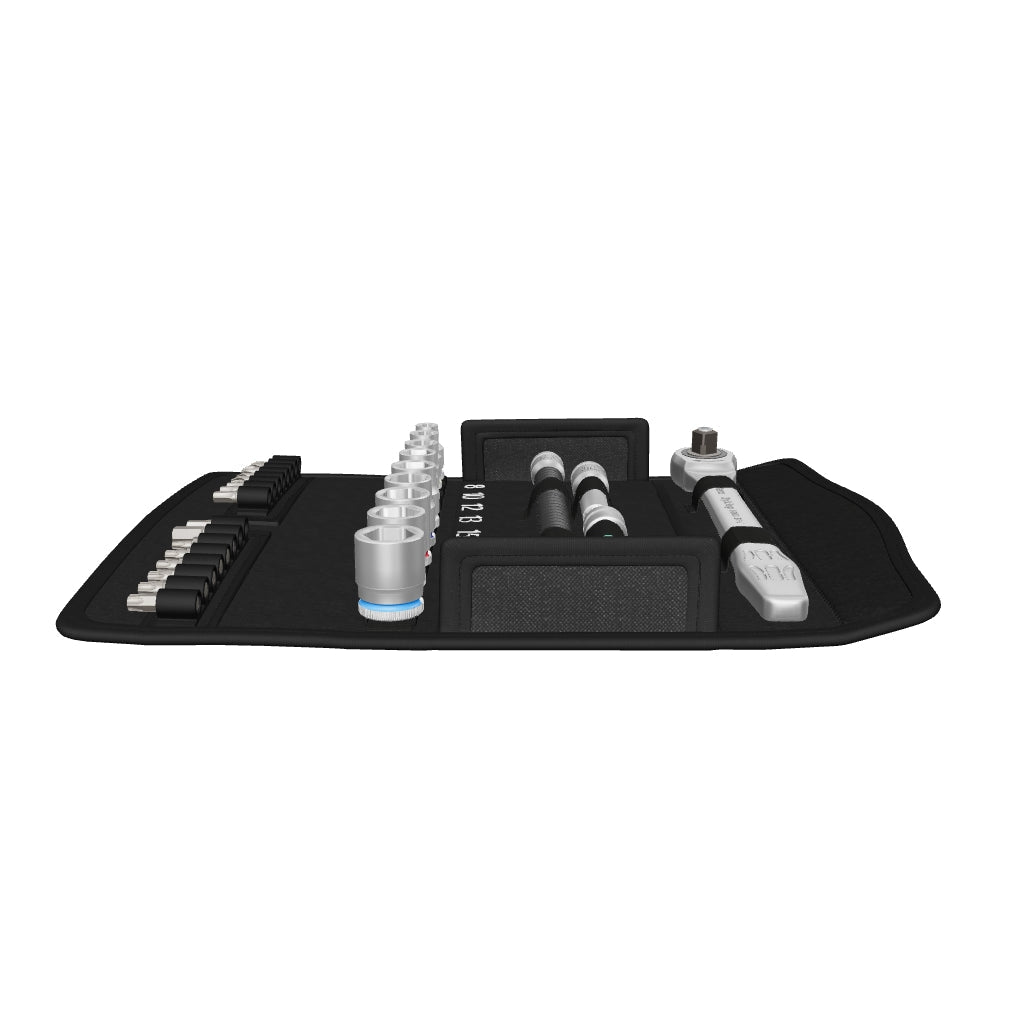 Wera 004047 Zyklop Metal Ratchet 3/8" Drive with Push-Through Square Metric Set - WR004047 - KC Tool