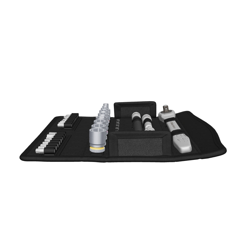 Wera 004050 Zyklop Metal Ratchet 3/8" Drive with Push-Through Square SAE Set - WR004050 - KC Tool