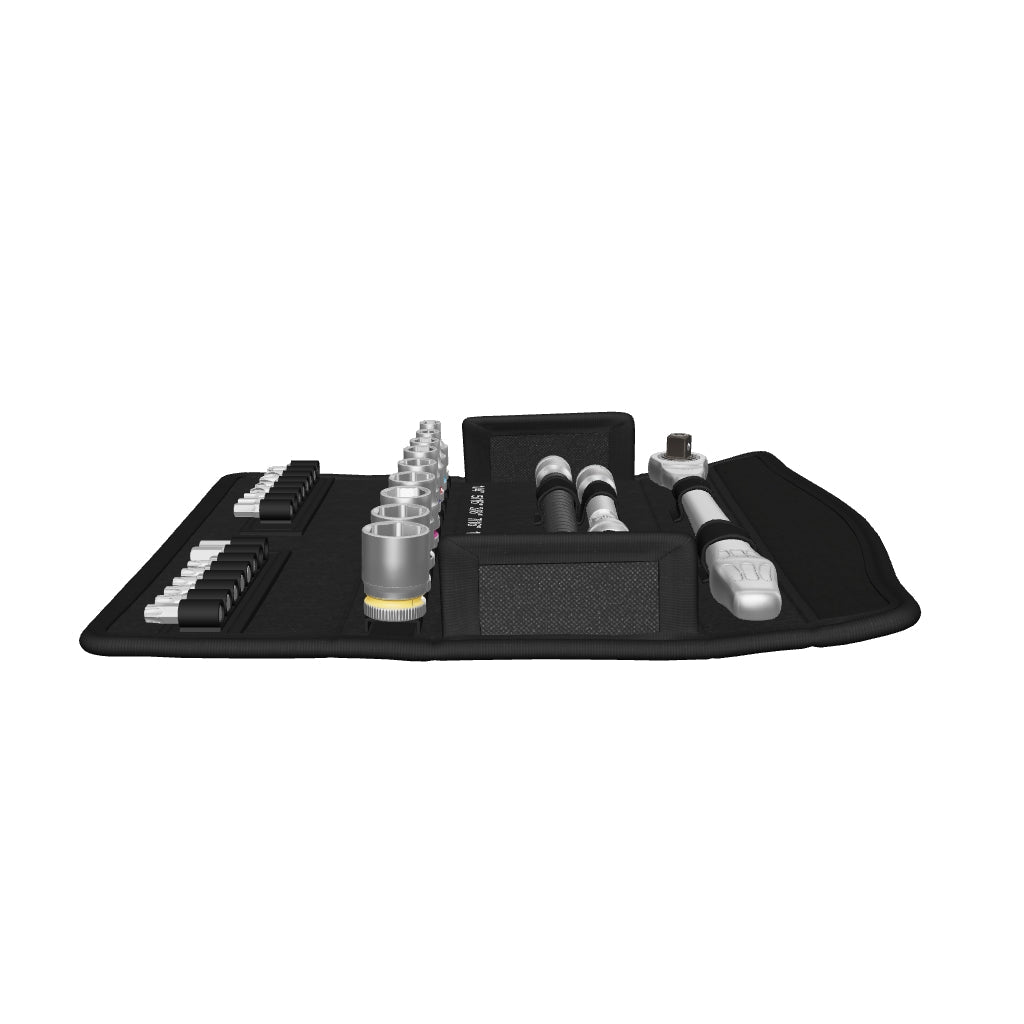 Wera 004051 Zyklop Metal Ratchet 3/8" Drive with Switch Lever SAE Set - WR004051 - KC Tool
