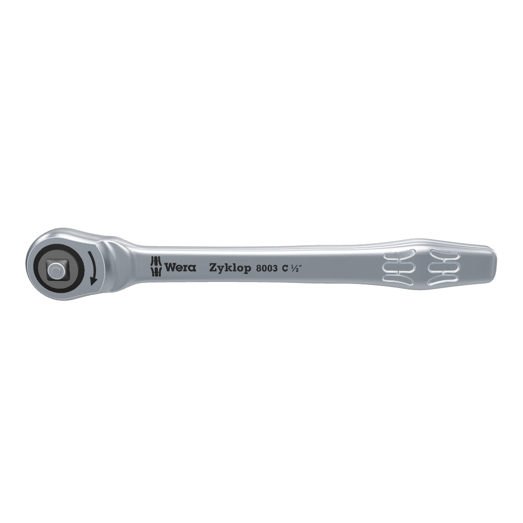 Wera 004063 Zyklop Ratchet 1/2" Drive w/ Push-Through Square - WR004063 - KC Tool
