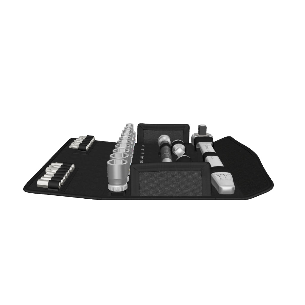 Wera 004080 Zyklop Metal Ratchet 1/2" Drive with Push-Through Square SAE Set - WR004080 - KC Tool