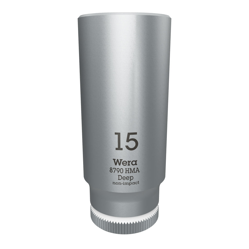 Wera 004512 Deep Socket, 15 x 1/4" - WR004512 - KC Tool