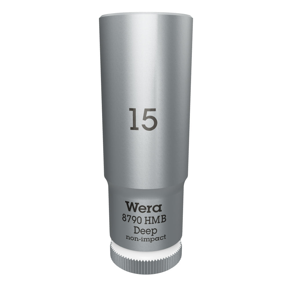 Wera 004537 Deep Socket, 15 x 3/8" - WR004537 - KC Tool