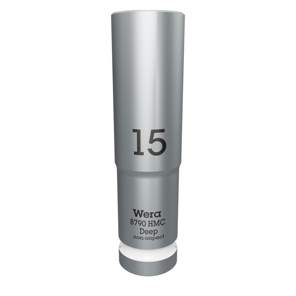 Wera 004555 Deep Socket, 15 x 1/2" - WR004555 - KC Tool