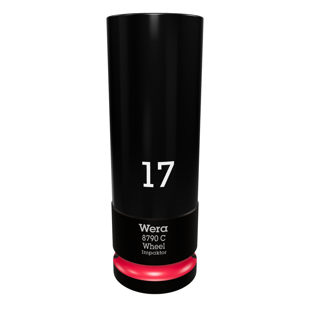 Wera 004590 Lug Nut 1/2" Impact Socket with Plastic Sleeve, 17mm - WR004590 - KC Tool