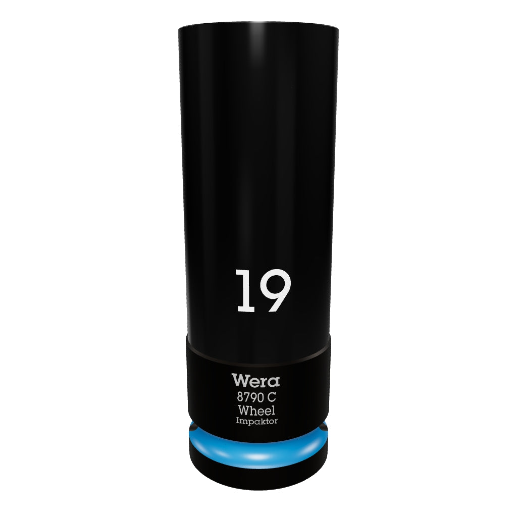 Wera 004591 Lug Nut 1/2" Impact Socket with Plastic Sleeve, 19mm - WR004591 - KC Tool