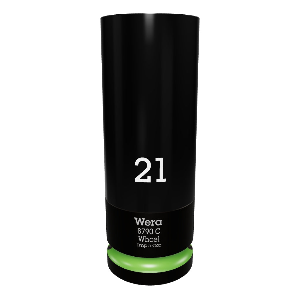Wera 004592 Lug Nut 1/2" Impact Socket with Plastic Sleeve, 21mm - WR004592 - KC Tool