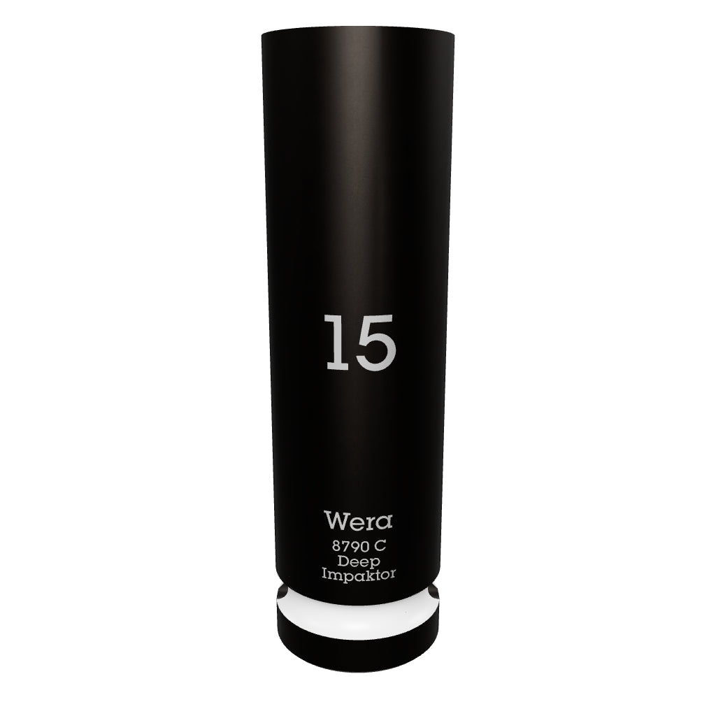 Wera 004832 Impact Deep Socket, 1/2" Drive, 15mm - WR004832 - KC Tool