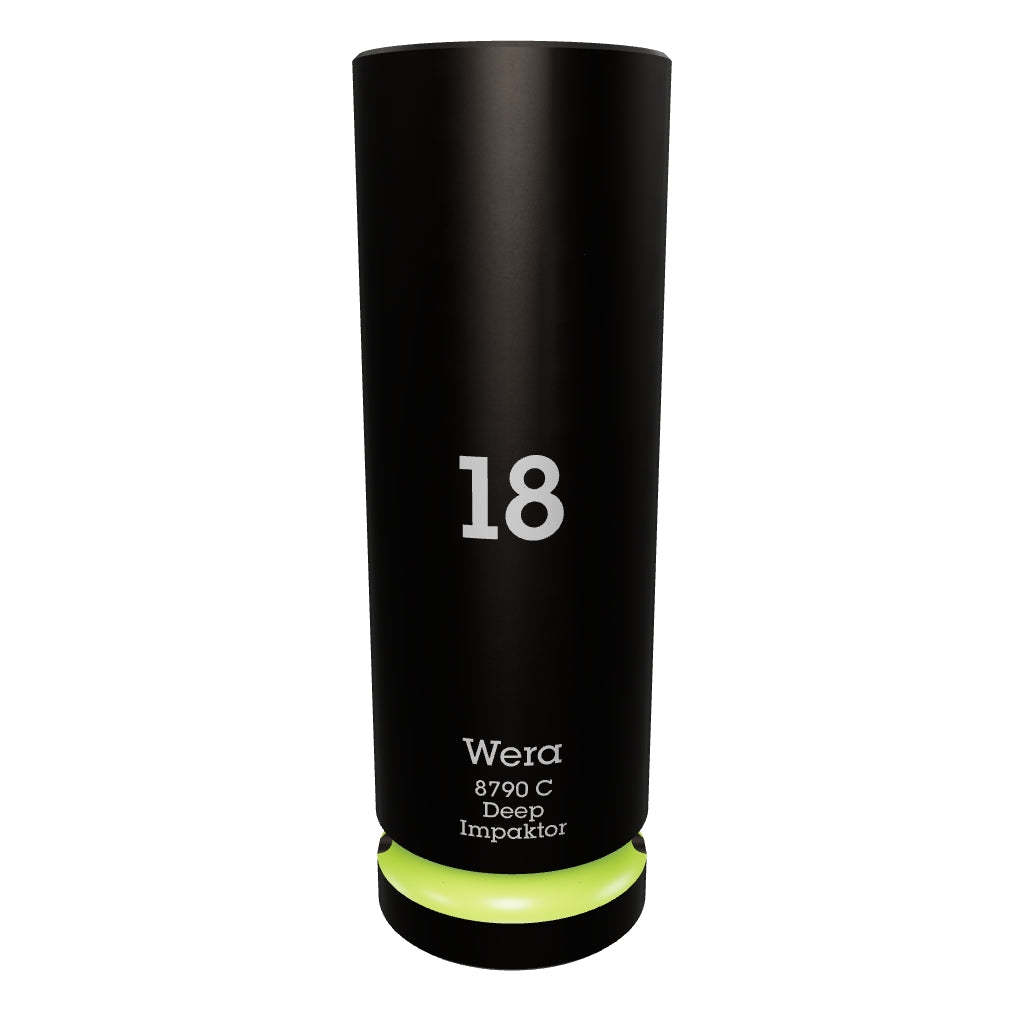 Wera 004835 Impact Deep Socket, 1/2" Drive, 18mm - WR004835 - KC Tool