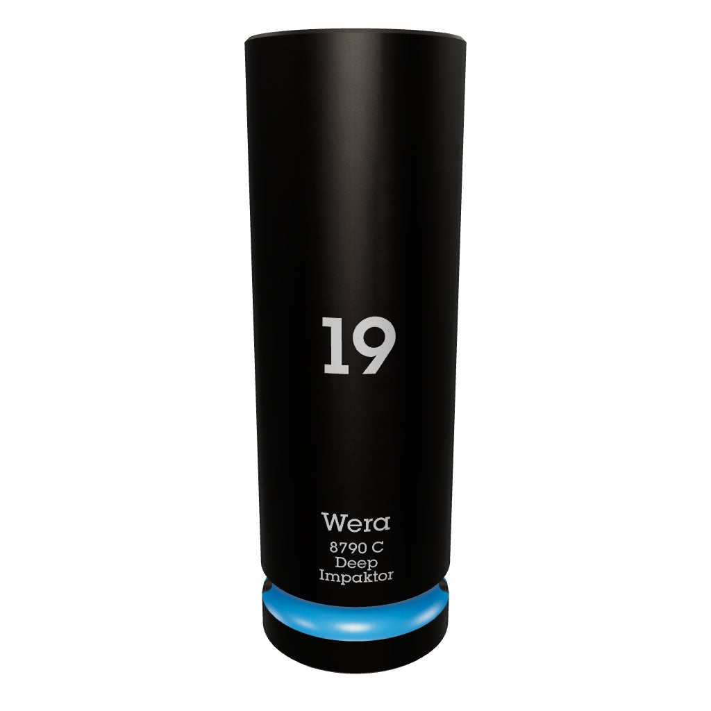 Wera 004836 Impact Deep Socket, 1/2" Drive, 19mm - WR004836 - KC Tool