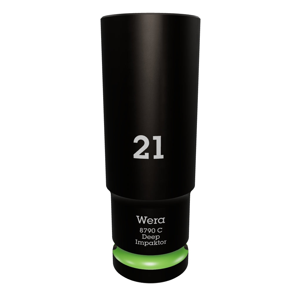 Wera 004837 Impact Deep Socket, 1/2" Drive, 21mm - WR004837 - KC Tool