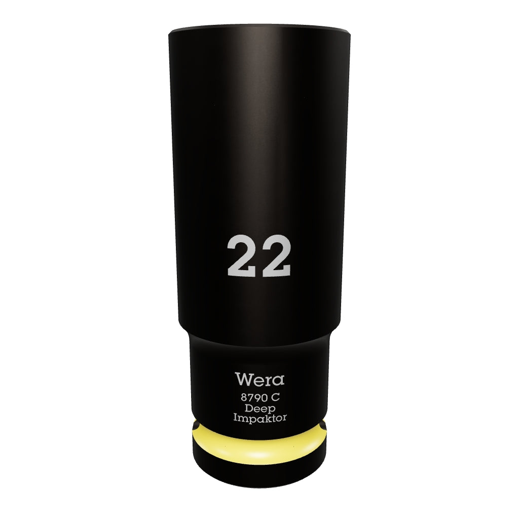 Wera 004838 Impact Deep Socket, 1/2" Drive, 22mm - WR004838 - KC Tool