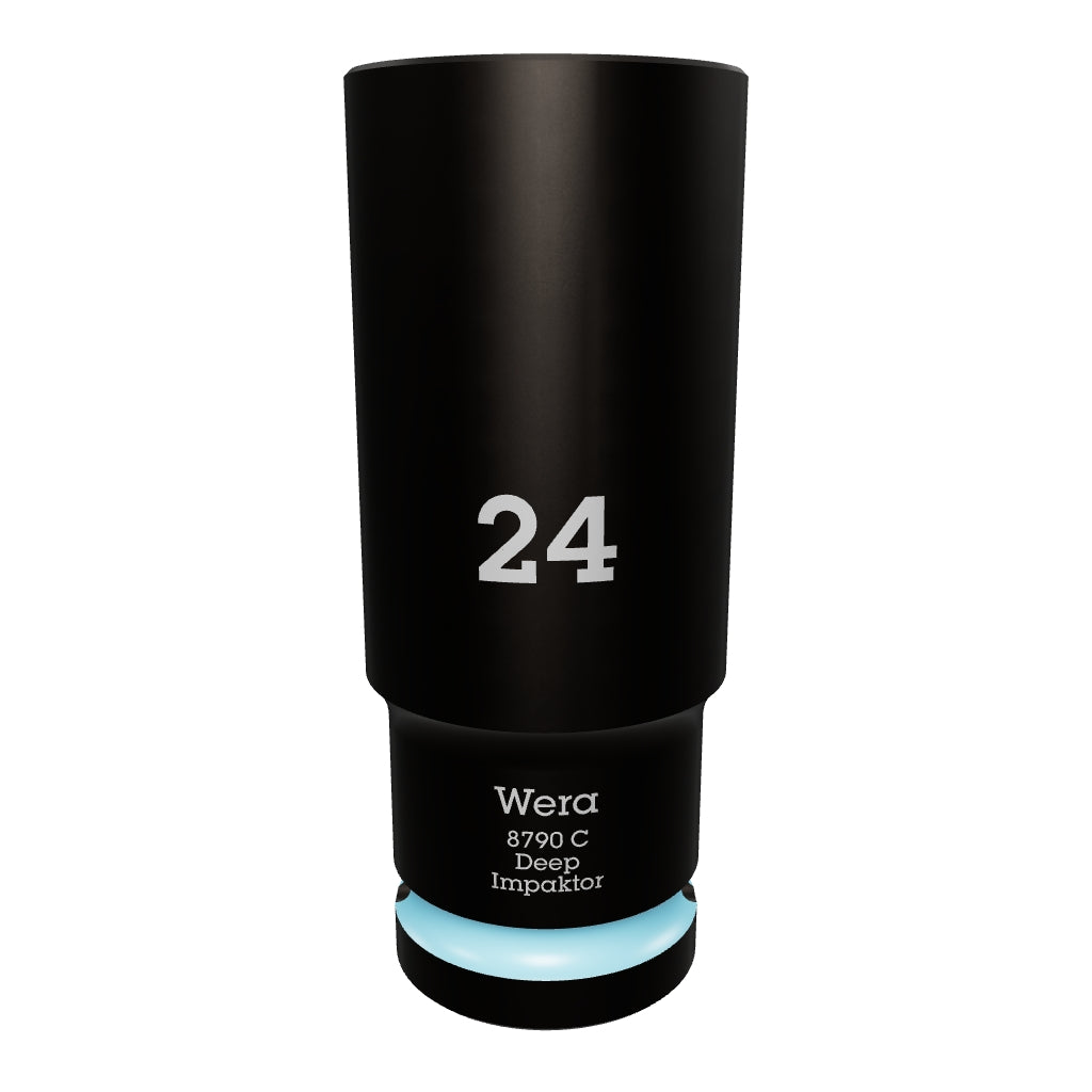 Wera 004839 Impact Deep Socket, 1/2" Drive, 24mm - WR004839 - KC Tool