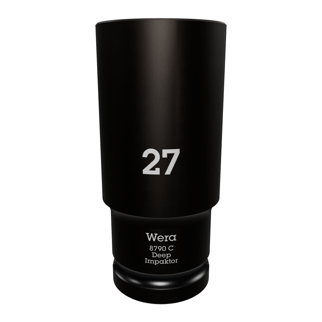 Wera 004840 Impact Deep Socket, 1/2" Drive, 27mm - WR004840 - KC Tool