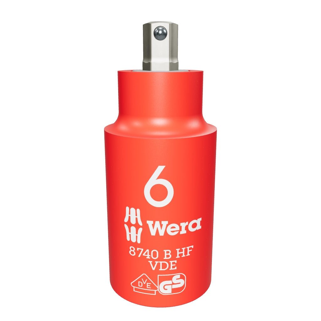 Wera 004902 VDE HF Hex Bit 3/8" Drive Socket, 6.0 mm - WR004902 - KC Tool
